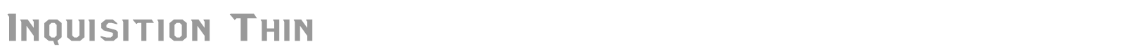 Inquisition Thin font preview